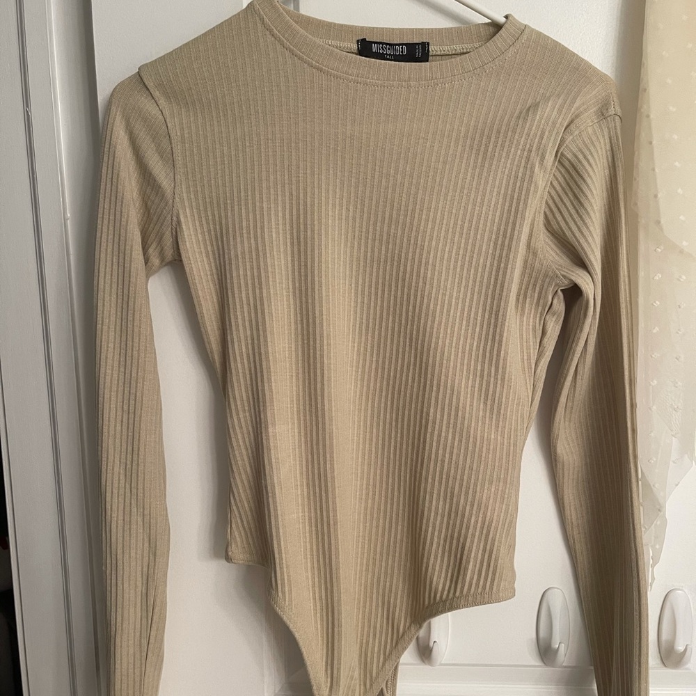 Cream / tan onesie long sleeve